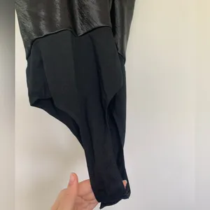 The impeccable pig cowl neck black bodysuit thumbnail 7