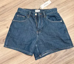 The drop denim shorts  thumbnail 1