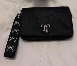 Victoria’s Secret Glitter Wallet & Rhinestone Wristlet Strap Bundle thumbnail 1