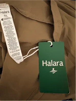 Halara Flare Mini Dance Active Dress Size XL NWT Withered Green (Olive) thumbnail 5