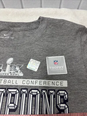 Nike Gray New England Patriots Champions Graphic Tee Size M NEW thumbnail 5