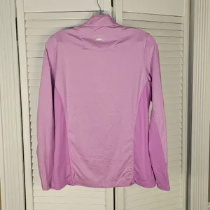Peter Millar Womens Pink‎ Suncomfort Long Sleeve 1/4 Zip Golf Pullover Medium thumbnail 2