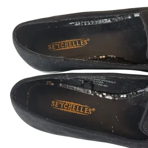 Seychelles Womans Size 5.5 Ruby‎ III Black Faux Suede Flats Vegan Office Capsule thumbnail 8