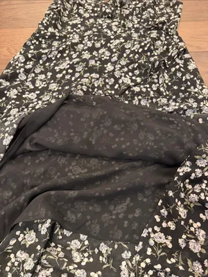 Astr Floral Cold-Shoulder High-Low Maxi Dress Large - C54-069 thumbnail 9