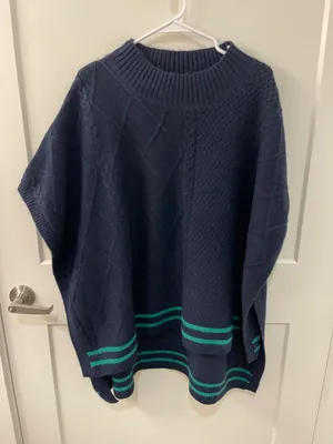 Free People Sweater Knit Poncho thumbnail 1
