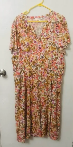 Beachlunchlounge Floral Tiered Beachy Dress XXL Coastal Cowgirl Cottagecore Boho thumbnail 1
