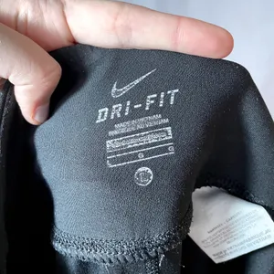 Nike dri-fit longline sweatpants women's size large black workout pants everyday thumbnail 5