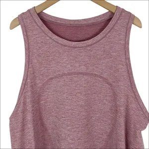 Lululemon Swiftly Relaxed Tank Top in Cherry Pink/White Size 10 thumbnail 3