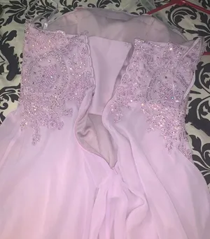 Lilac Prom Dress thumbnail 3