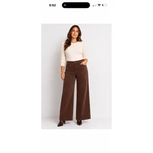 Ann Taylor Loft The Palmer Wide Leg Cordoroy Pants Dark Green Sz 6 Sailor Pocket thumbnail 8