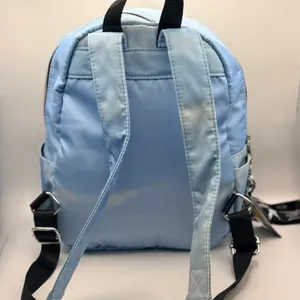 Playboy Supply Co Spencers Exclusive Mini Backpack Light Blue Satin Nylon Bag thumbnail 2
