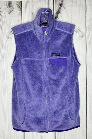 Patagonia Vest Womens Sz Small Re-tool Polartec Fleece Purple Hiking Gorp thumbnail 1