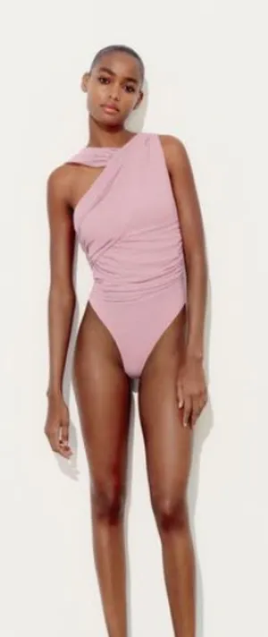 ZARA Asymmetrical Top - Lilac thumbnail 1