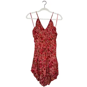 Free People Pixie Printed Tunic in Light Combo Pink Red Size Medium Sz M New thumbnail 2