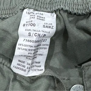 Dickies Green Straight Leg Cargo Scrubs Pants Women’s Small thumbnail 3