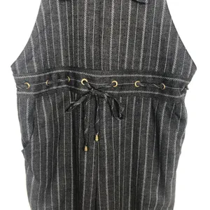 Black Pine Overalls Womens Small Cotton Dark Boho Barn Lumberjack Country Grunge thumbnail 5