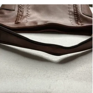 Alyssa Vegan Leather Satchel Shoulder Bag Mauve thumbnail 5