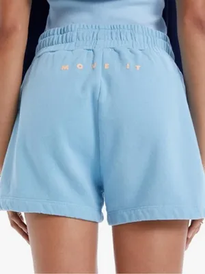 MOTHER The Knockout Short Size Small Sweat Shorts Move It Milky Baby Blue thumbnail 2