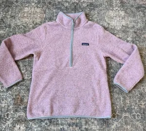 Patagonia Women's Reclaimed Fleece Pullover Quarter-Zip Hazy Purple Women M thumbnail 1