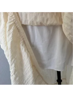 Cream Cottage Core Skirt thumbnail 4