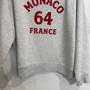 H&M Gray Monaco 64 France Graphic Oversized Sweatshirt Sz M NWT thumbnail 4