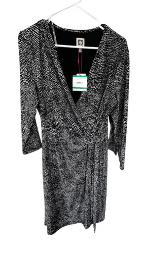 Anne Klein Monochrome Polka Dot Dress thumbnail 1