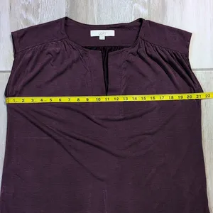 Loft Slitneck Sleeveless Top | Loft Loose fit Sleeveless Shirt thumbnail 11