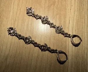 Givenchy Crystal Linear Drop Earrings thumbnail 1