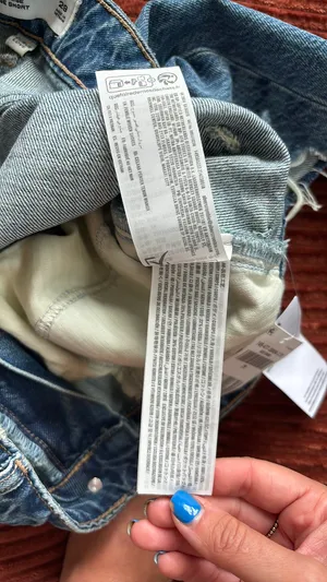 Abercrombie Distressed Jean Shorts High-Rise thumbnail 5