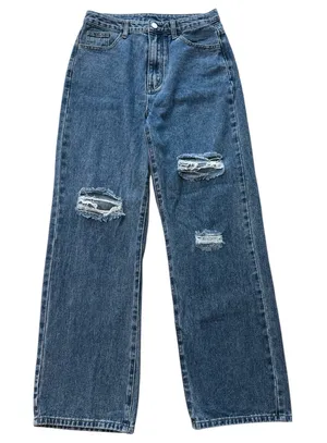 Cider Distressed Wide Leg Jeans thumbnail 1