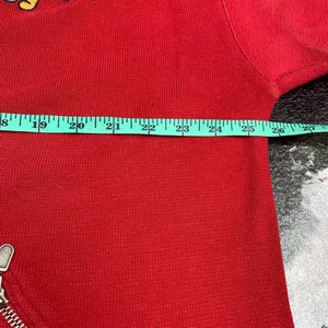 Vintage Disney Store Winnie The Pooh & Piglet Red Sweatshirt Top Shirt Size L thumbnail 8