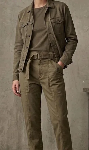 Banana Republic Heritage Cargo Pants Size 8 High Rise 100% Cotton Brownish/Khaki thumbnail 1