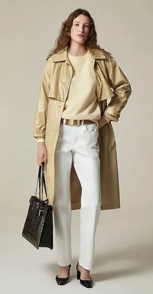 ✨J.Crew Heritage Fleece Crewneck Sz Small Ivory Sweatshirt✨ thumbnail 1