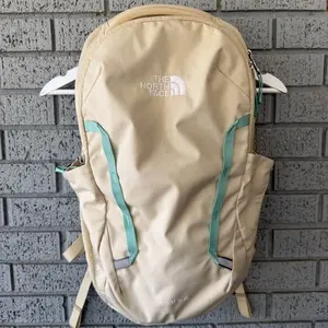 The North Face Vault Laptop Backpack Cream Granola Girl Hiking Outdoor thumbnail 2