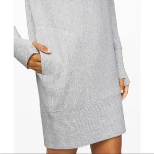 LULULEMON Along the Way Sweater Dress Gray XS 0/2 thumbnail 5