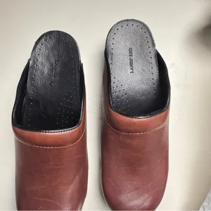 Lands’ End Brown Slip-On Clog Mules Shoes Sz 7 thumbnail 4