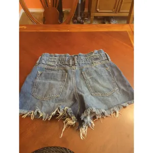 Women’s Free People Blue Jean Cut Off Shorts NO Belt Size S thumbnail 10