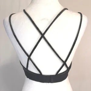 Pink Victoria's Secret Bralette Womens Small Black Crushed‎ Velvet Strappy Back thumbnail 3