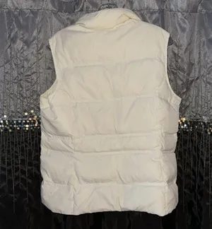 Land’s End Cream Puffer Vest thumbnail 2