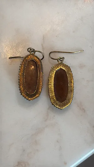 Kendra Scott Drusy Gold Earrings thumbnail 2