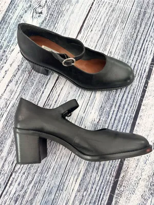 Vintage 90’s Croft & Barrow Classic Leather Black Mary Jane Heel Pumps thumbnail 2