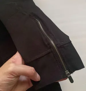 CK Calvin Klein zipper ankle black leggings, size medium thumbnail 9