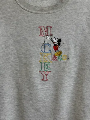 Vintage Disney Mickey & Co. Grey Sweater *No tag* thumbnail 2