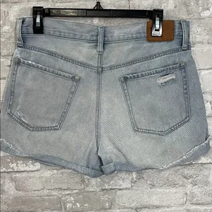 Aeropostale Ripped Light Blue Jean Shorts thumbnail 2