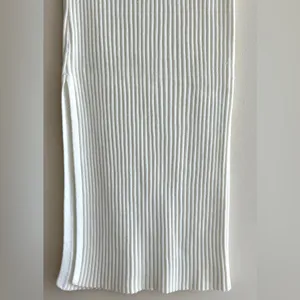Amazon Women’s White Ribbed Sweater Midi Slit Skirt, Size Large thumbnail 7