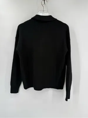 Loft Jewel Button‎ Polo Sweater in black NWT SIZE small thumbnail 4