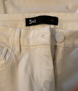 AGOLDE 3x1 White Skinny Jeans thumbnail 2