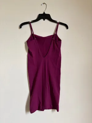Free People Intimately Seamless Bodycon Slip Dress | XS/S | Magenta thumbnail 2