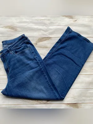Old Navy WOW high rise wide leg dark wash denim jeans Classic timeless fall 14 thumbnail 4