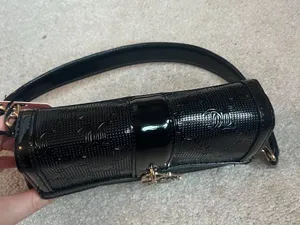 Glossy black Juicy Couture shoulder bag thumbnail 5